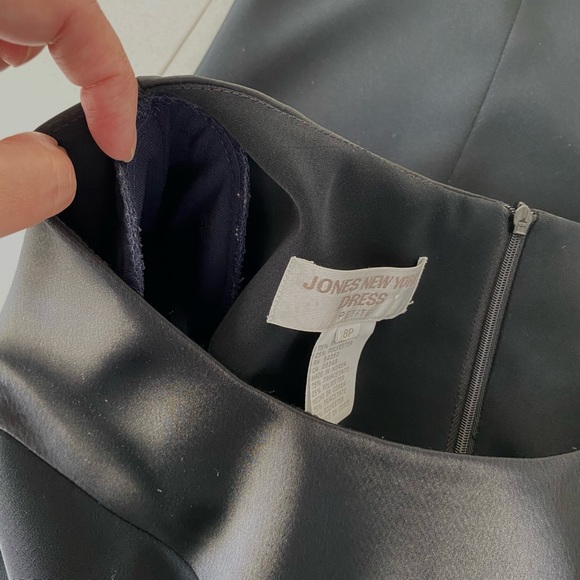 Vintage Formal Black Mini Dress size 8 Petite - Picture 9 of 14